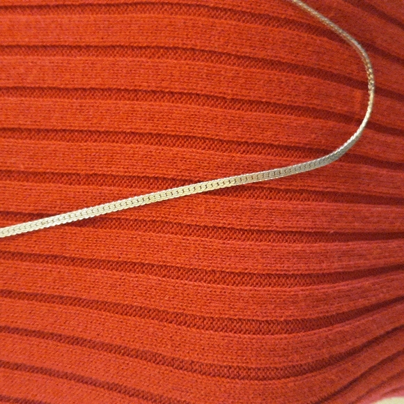 Vintage Silver tone Necklace by Trafari 15"L - Picture 4 of 11